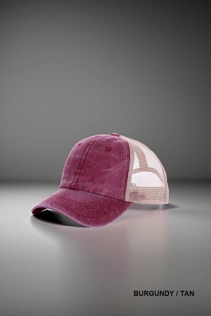 "..Washed Trucker Hat Baseball cap