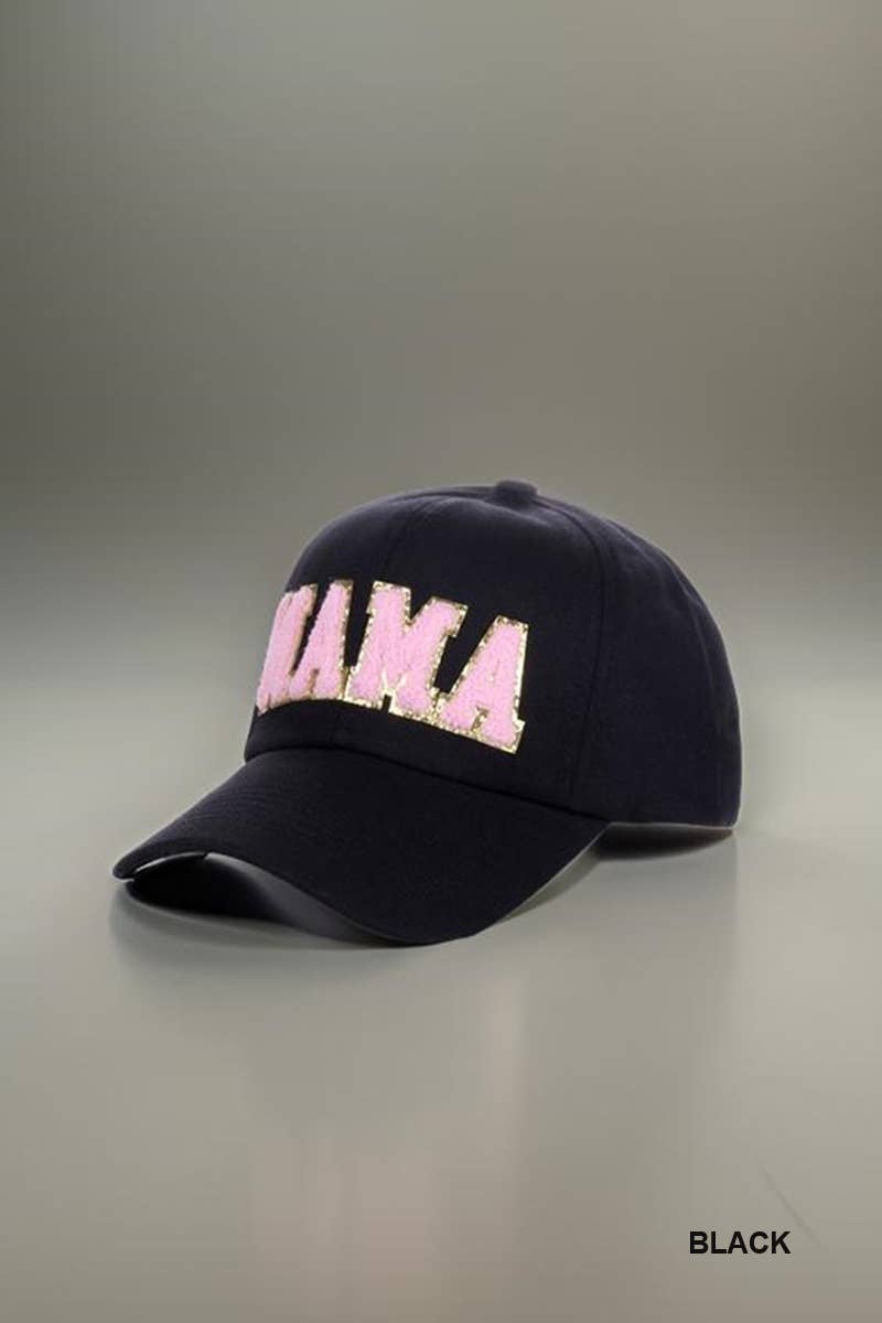 Mama Chenille Patch Cotton Baseball Cap Hat