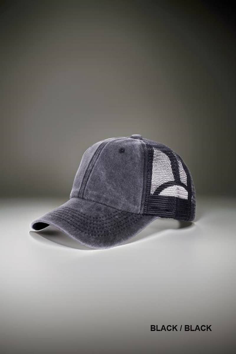 "..Washed Trucker Hat Baseball cap