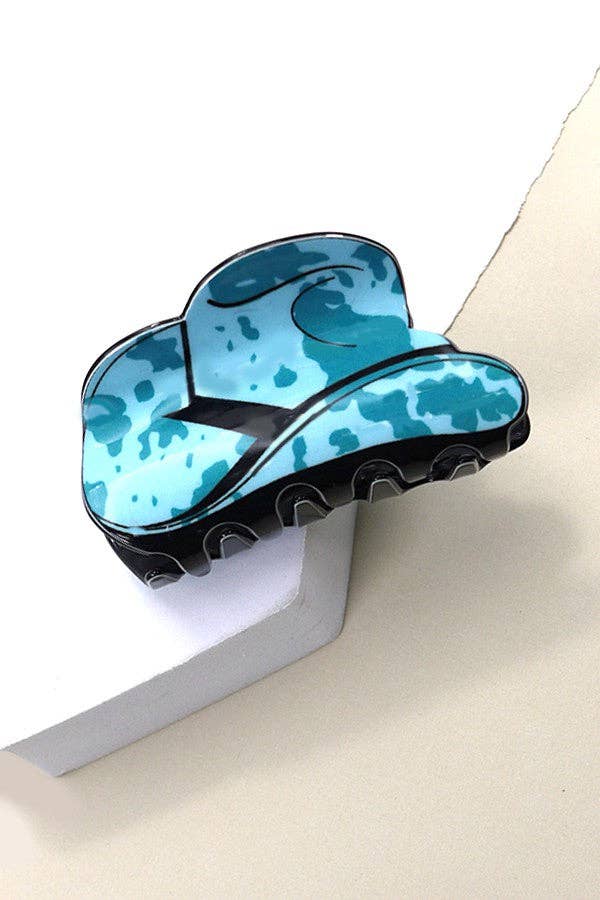 WESTERN COWGIRL HAT HAIR CLAW CLIPS
