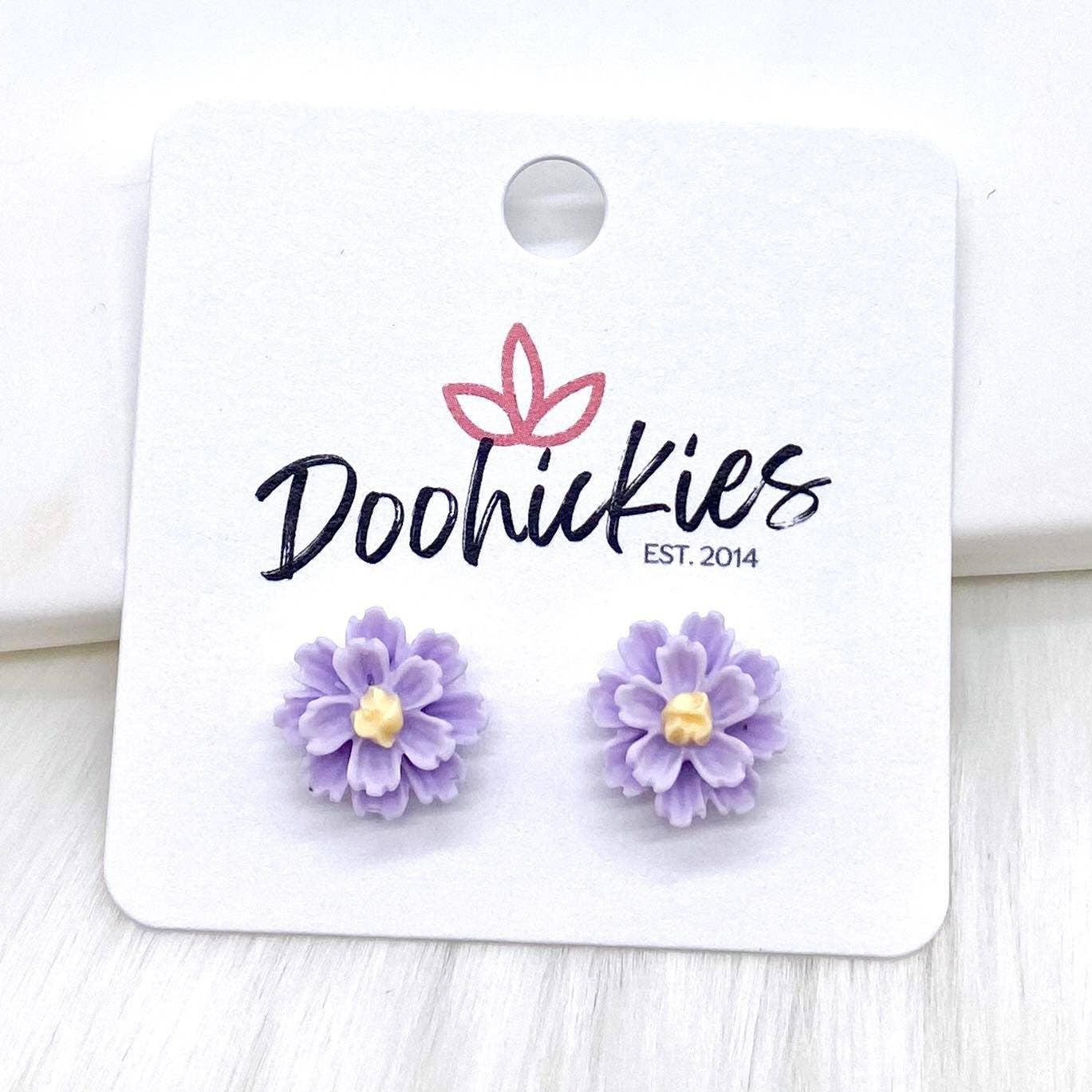 12mm Spring Wildflower Dayzz Studs -Earrings
