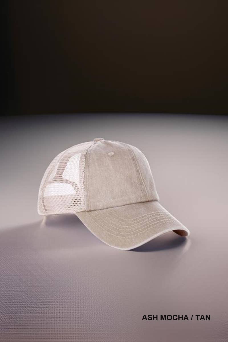 "..Washed Trucker Hat Baseball cap