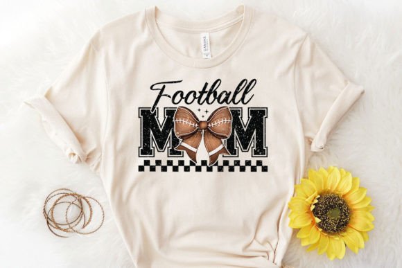 COQUETTE FOOTBALL MOM BOW