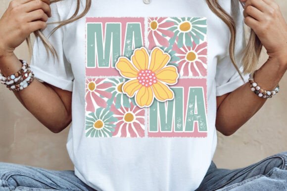 DISTRESSED FLORAL MAMA