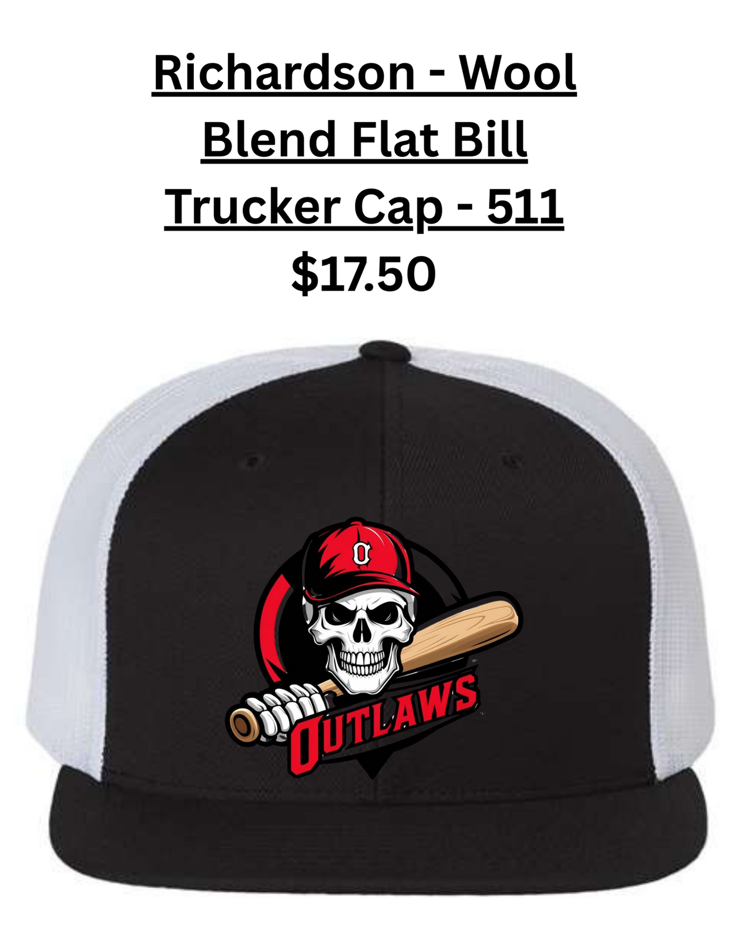 Richardson - Wool Blend Flat Bill Trucker Cap - 511