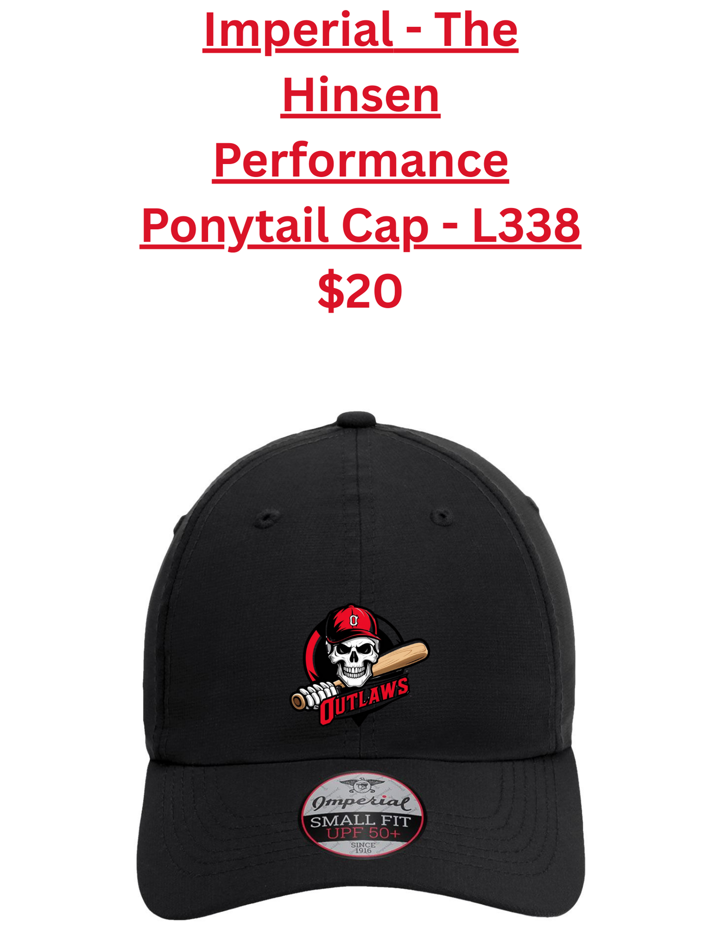 Imperial - The Hinsen Performance Ponytail Cap - L338