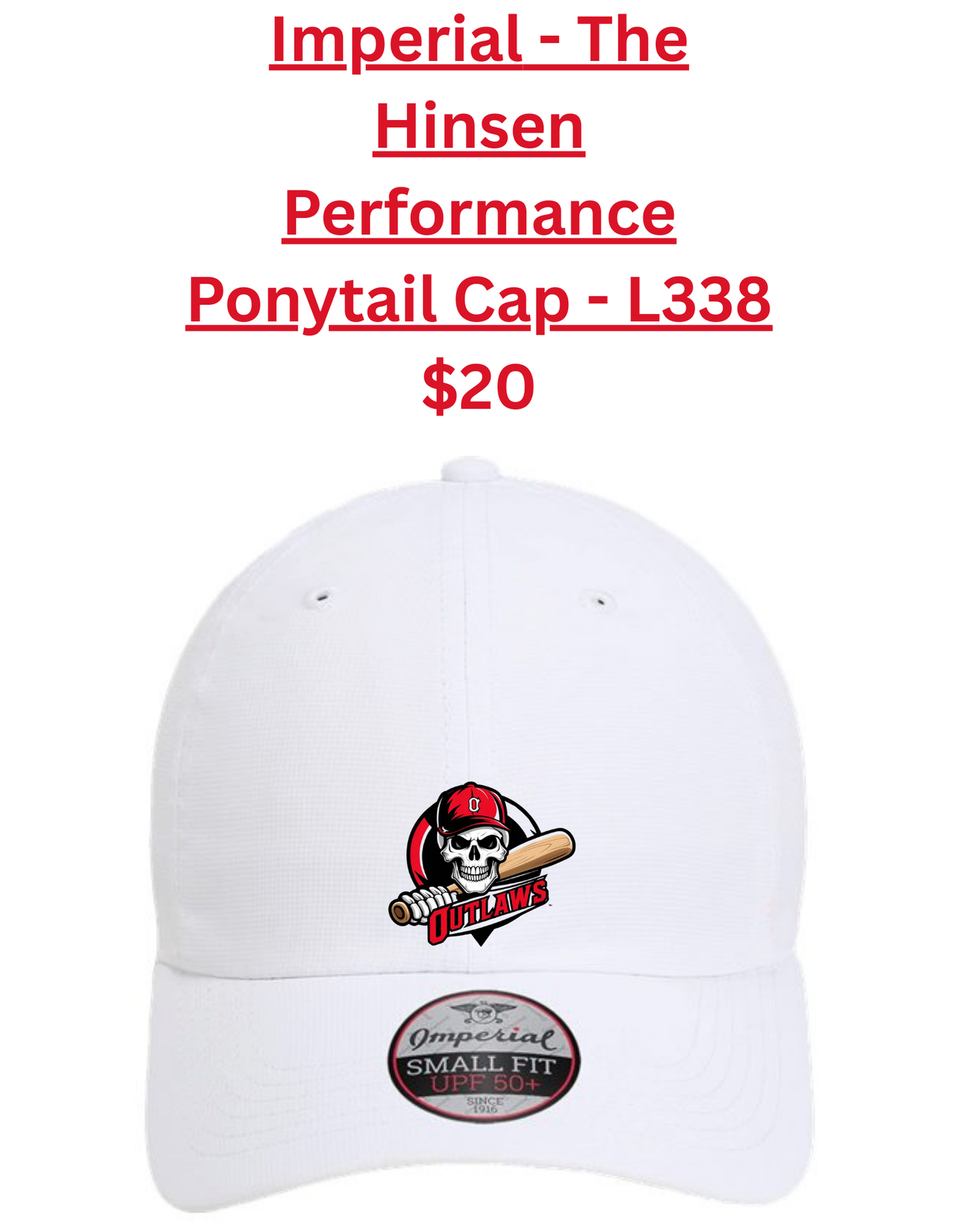 Imperial - The Hinsen Performance Ponytail Cap - L338