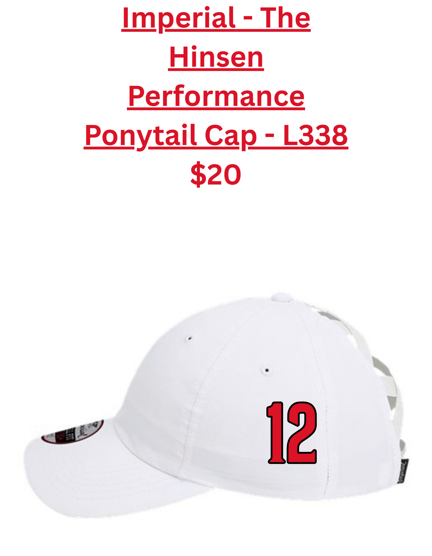Imperial - The Hinsen Performance Ponytail Cap - L338