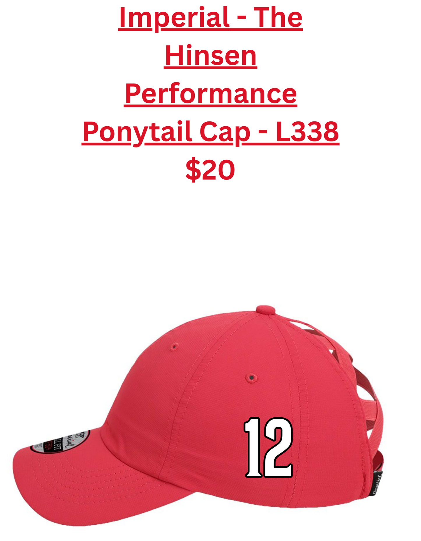 Imperial - The Hinsen Performance Ponytail Cap - L338