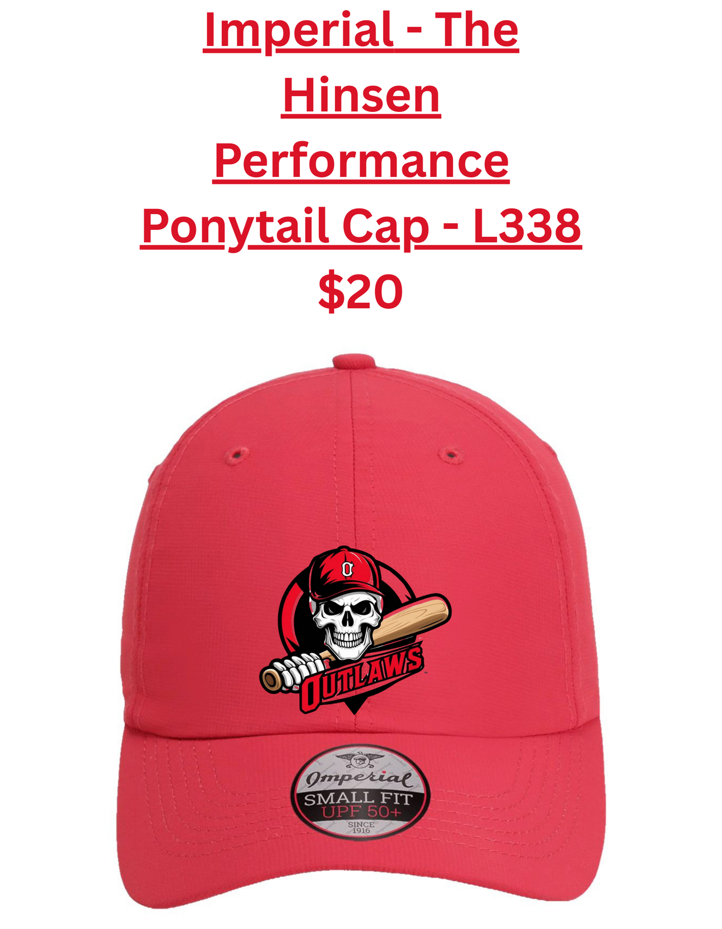 Imperial - The Hinsen Performance Ponytail Cap - L338