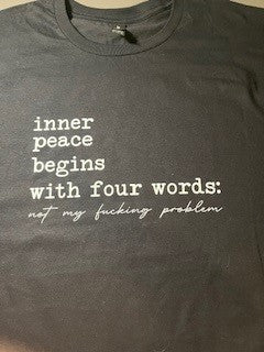 INNER PEACE BEGINS WITH FOUR WORDS