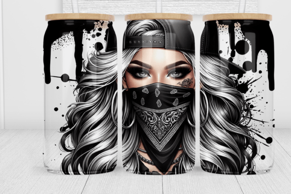 BLACK BANDANA GIRL DRIP