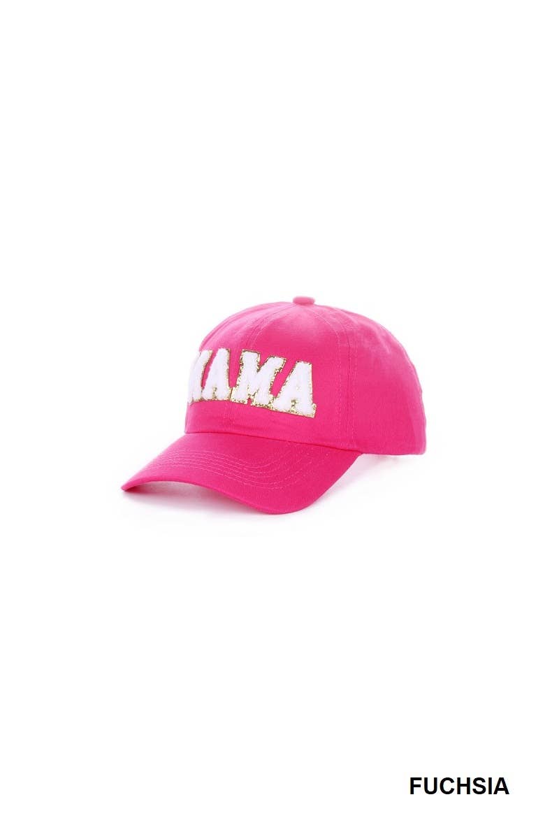 Mama Chenille Patch Cotton Baseball Cap Hat