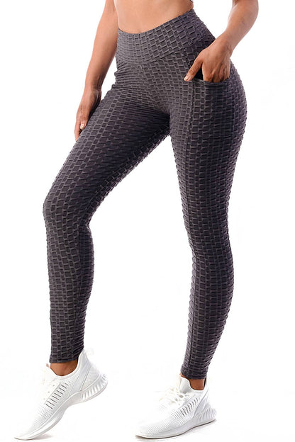 Honeycomb High Waist Butt Lift Leggings