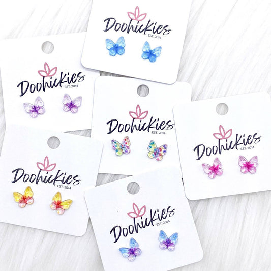 12mm Butterflies -Earrings