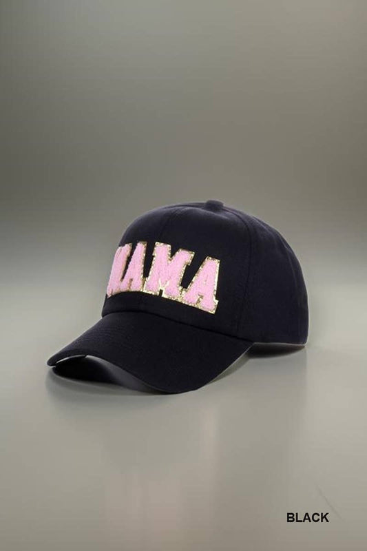 Mama Chenille Patch Cotton Baseball Cap Hat