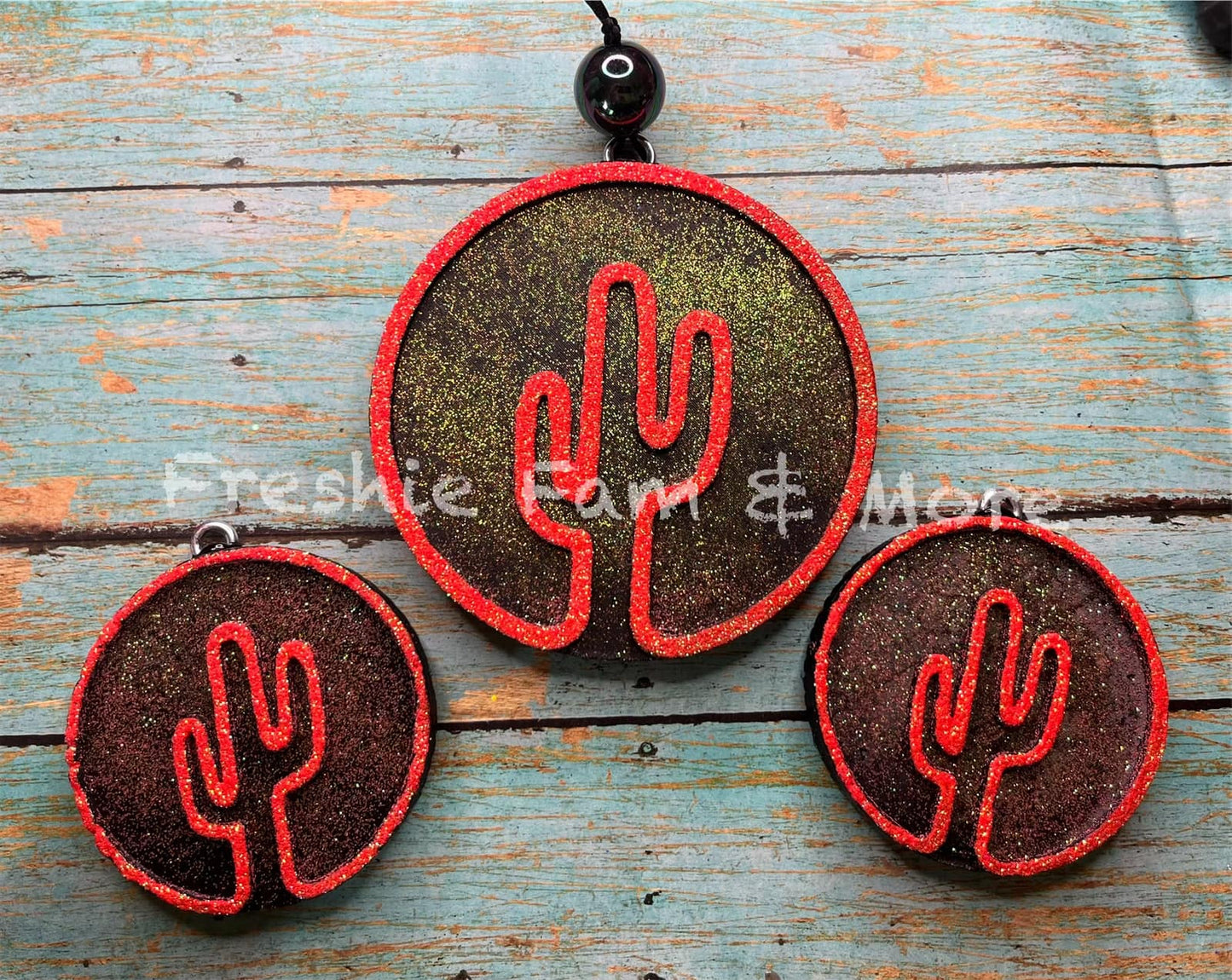 NEON CACTUS & VENT CLIP SET