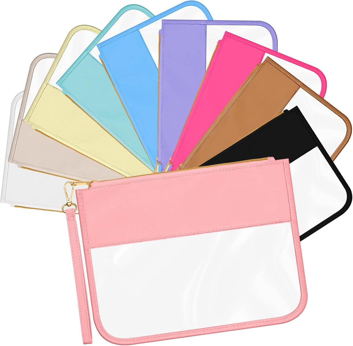 CLEAR CUSTOM TRAVEL BAG-LETTERING INCLUDED