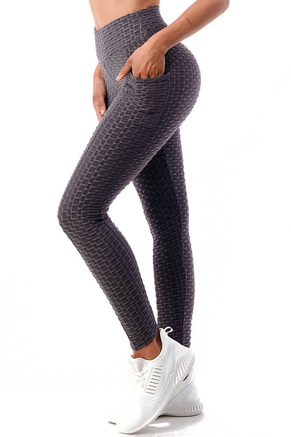 Honeycomb High Waist Butt Lift Leggings