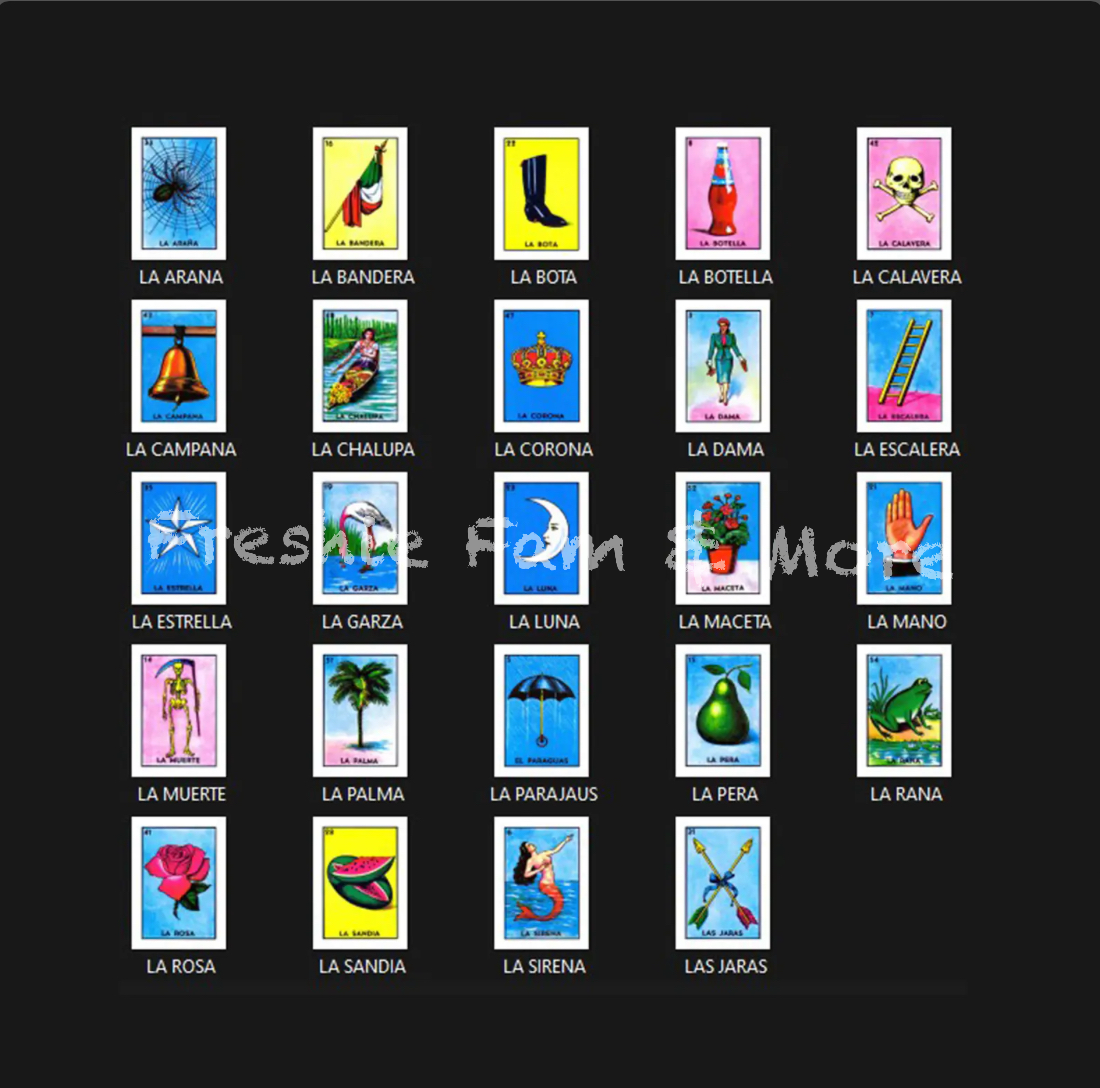 Loteria All 54 Cards Available