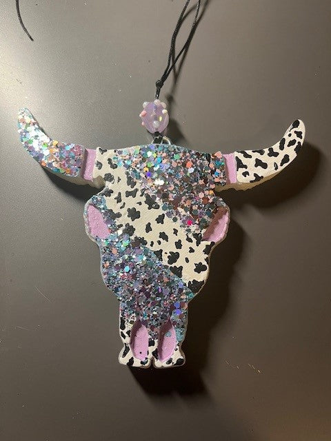 COWHIDE & GLITTER BULLHEAD