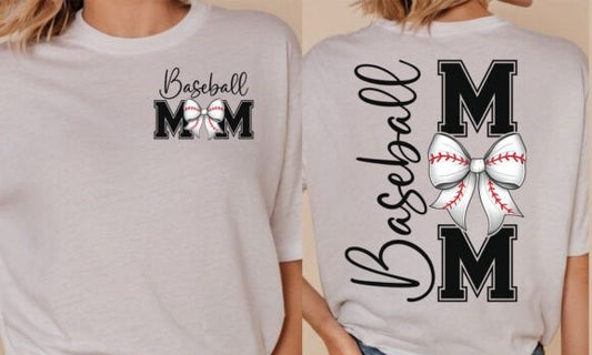 BASEBALL MOM FRONT & BACK