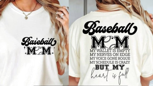 BASEBALL MOM WALLET IS EMPTY