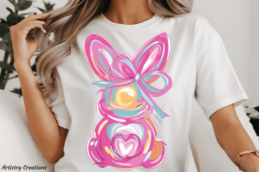 BRUSH STROKE EASTER BUNNY