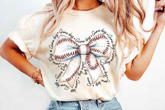 BASEBALL GAME DAY BOW
