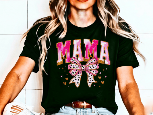BRUSH STROKE MAMA WITH BOW