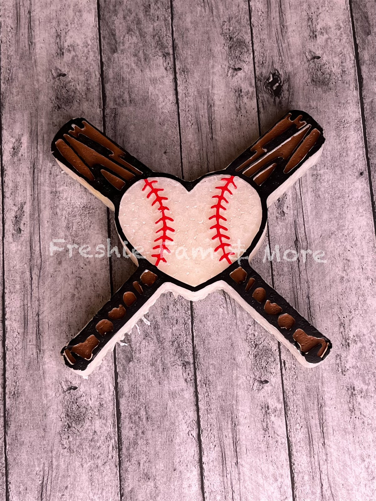 Baseball Heart Freshie