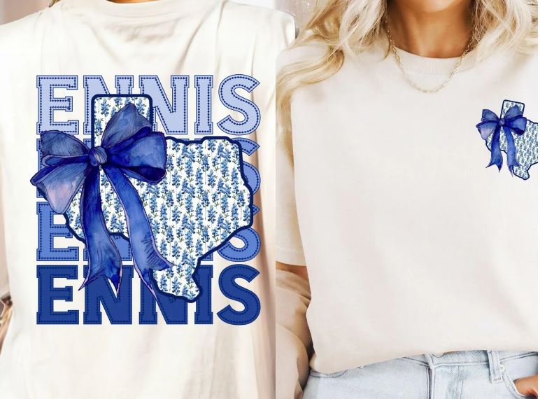 ENNIS BLUEBONNET FRONT AND BACK