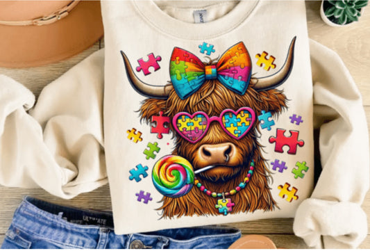 AUTISM HIGHLAND COW