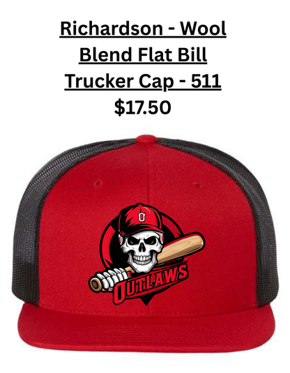 Richardson - Wool Blend Flat Bill Trucker Cap - 511