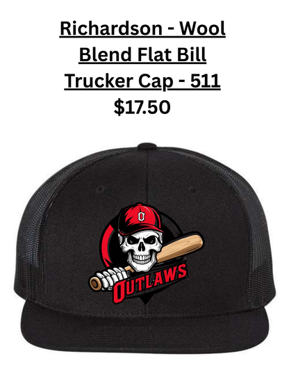 Richardson - Wool Blend Flat Bill Trucker Cap - 511