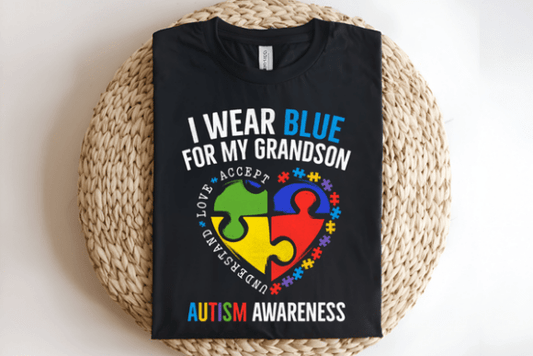 AUTISM I WEAR BLUE