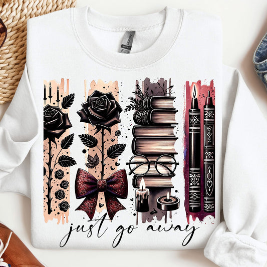 BOOKS JUST GO AWAY BRUSHSTROKE