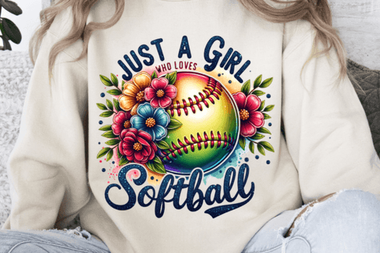 JUST A GIRL WHO LOVES SOFTBALL