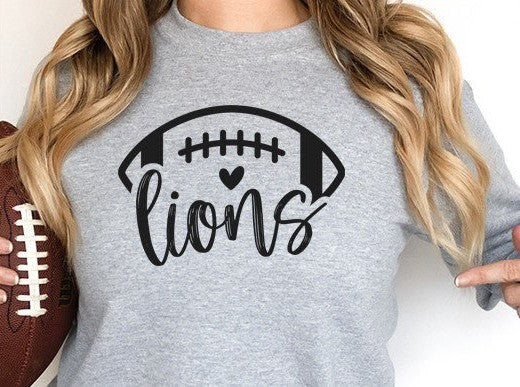 LIONS FOOTBALL HEART