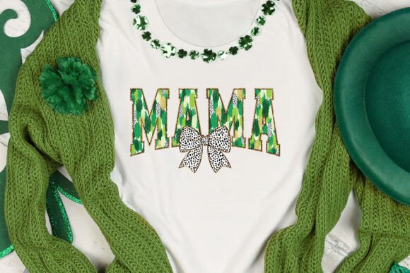 MAMA GREEN BRUSH STROKE