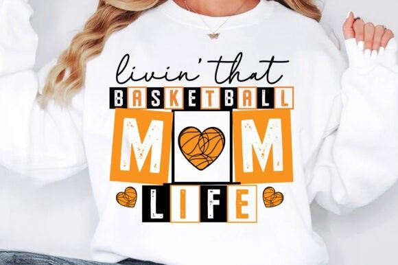 RETRO BASKETBALL MOM LIFE