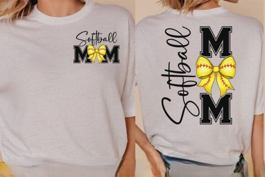 SOFTBALL MOM FRONT & BACK
