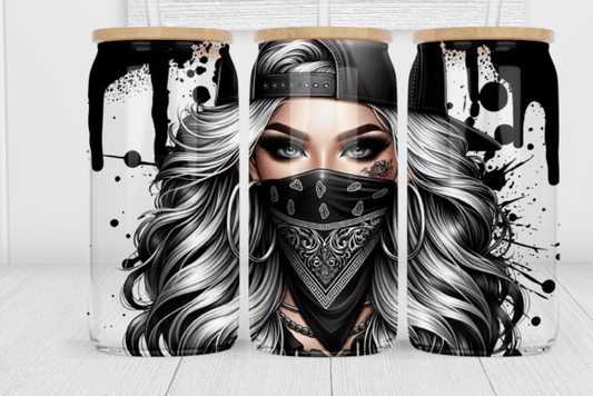 BLACK BANDANA GIRL DRIP
