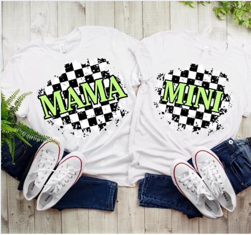 MAMA  &/OR MINI CHECKERED DESIGN