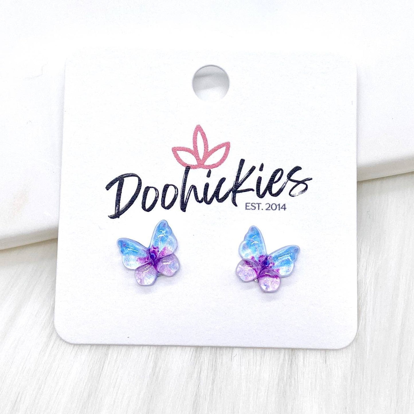 12mm Butterflies -Earrings