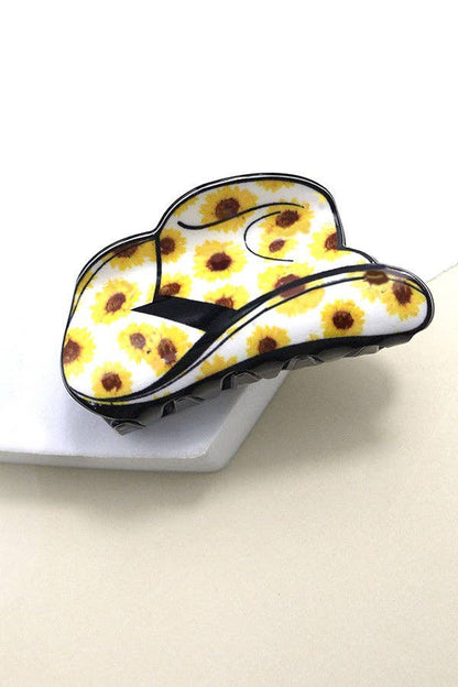 WESTERN COWGIRL HAT HAIR CLAW CLIPS