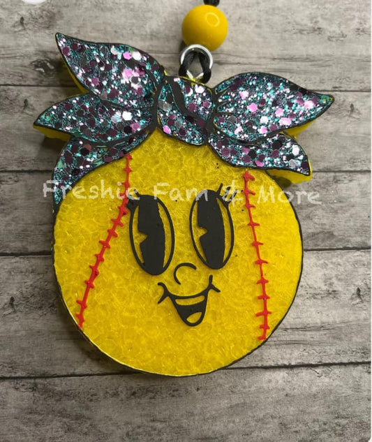 SOFTBALL WITH BOW
